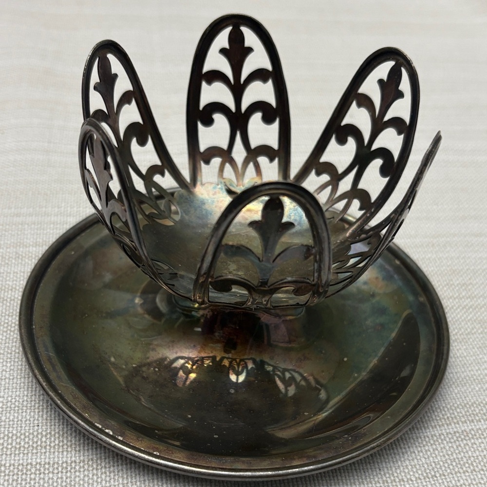 Vintage silver plate grapefruit holder - Picture 3 of 5